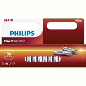 Батарейка Philips Power Alkaline AAA/LR03 BL 12 шт