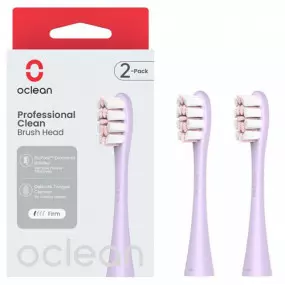 Насадка для зубной электрощетки Oclean P1C13 P02 Professional Clean Brush Head Purple (2 шт)
