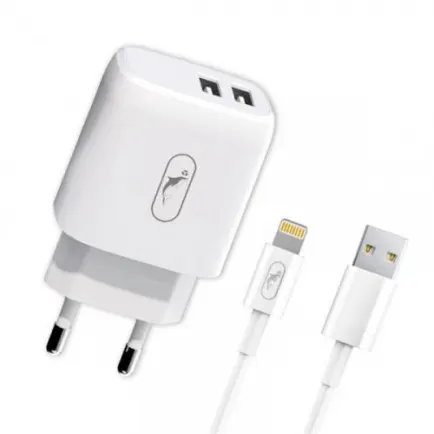 Зарядное устройство SkyDolphin SC22EBL (2USB, 2.1A)