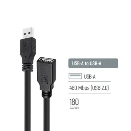 Кабель ColorWay USB - USB V 2.0 (M/F)