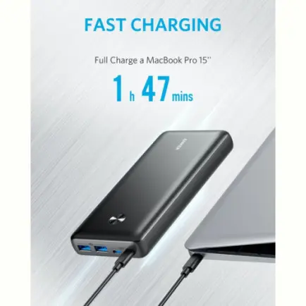 Універсальна мобільна батарея Anker PowerCore III Elite 25600 mAh 87W Black (A1291H11)