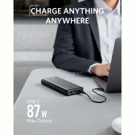 Універсальна мобільна батарея Anker PowerCore III Elite 25600 mAh 87W Black (A1291H11)