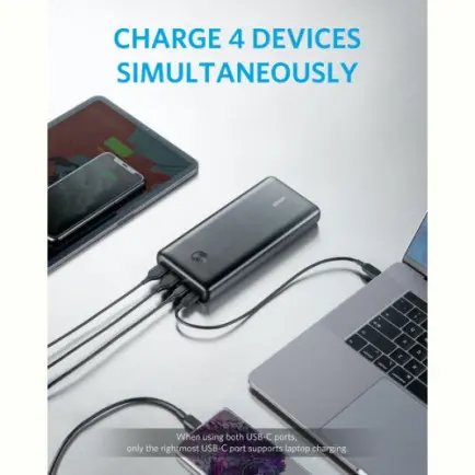 Універсальна мобільна батарея Anker PowerCore III Elite 25600 mAh 87W Black (A1291H11)