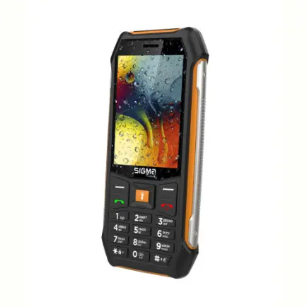 Мобiльний телефон Sigma mobile X-style 323 Rain Black/Orange (4827798885727)