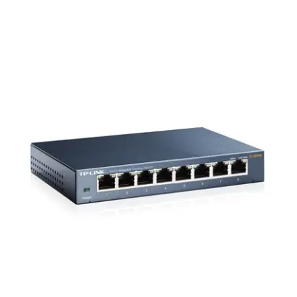Коммутатор TP-Link TL-SG108 (8хGE, настольный, металл)