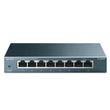 Коммутатор TP-Link TL-SG108 (8хGE, настольный, металл)