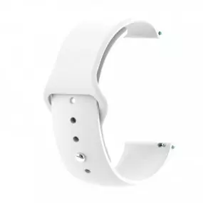 Силиконовый ремешок BeCover для Xiaomi Amazfit Bip/Bip Lite/Bip S Lite/GTR 42mm/GTS/TicWatch S2/TicWatch E White (706197)