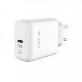 Зарядний пристрій AccLab AL-TC125 1хType-C 5В/3A/25W QC/PD 3.0 White (1283126538841)