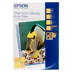 Фотобумага EPSON Premium Glossy Photo Paper глянцевая 255г/м2 10х15см 50л (C13S041729)