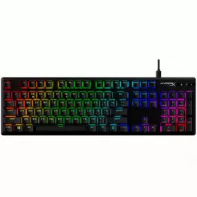 Клавиатура HyperX Alloy Origins Aqua RGB PBT ENG/RU Black (639N5AA)