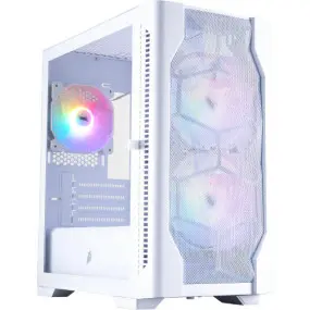 Корпус 1stPlayer D4-M-WH-2F1P-W-1F1-W White