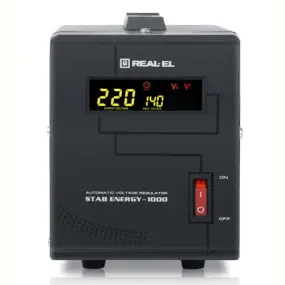 Стабілізатор REAL-EL Stab Energy-1000 Black