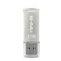 Флеш-накопичувач USB 4GB Hi-Rali Rocket Series Silver (HI-4GBVCSL)