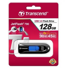 Флеш-накопичувач USB3.0 128GB Transcend JetFlash 790 (TS128GJF790K)