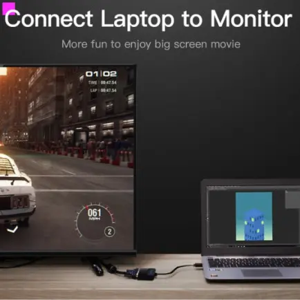 Адаптер Vention Flat HDMI - VGA (M/F)