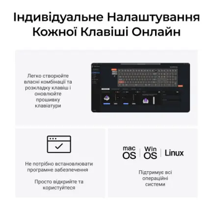 Клавіатура бездротова Keychron Q6 HE Magnetic Switch Black RGB (Q6H-M1-UA)