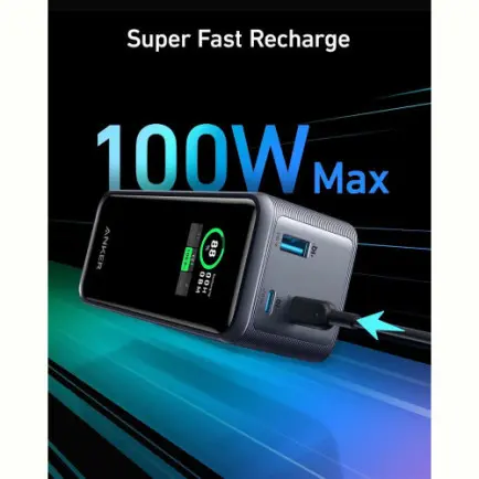 Універсальна мобільна батарея Anker Prime 20000mAh 200W Black (A1336011)