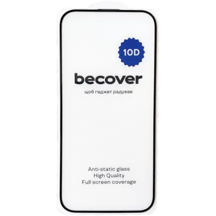Защитное стекло BeCover для Apple iPhone 16 10D Black (712321)