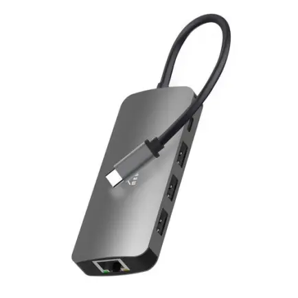 Док-станция Media-Tech USB-C HDMI/USB 3.0x3/RJ45/SD/MicroSD/PD 100W (MT5044)