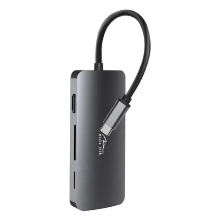 Док-станция Media-Tech USB-C HDMI/USB 3.0x3/RJ45/SD/MicroSD/PD 100W (MT5044)