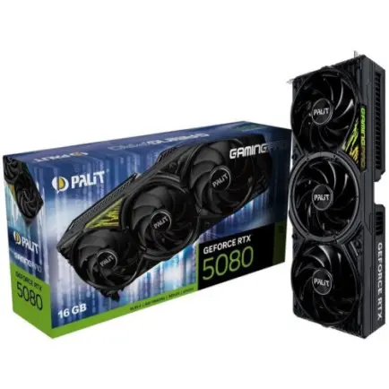 Видеокарта GF RTX 5080 16GB GDDR7 GamingPro V1 Palit (NE75080019T2-GB2031Y)