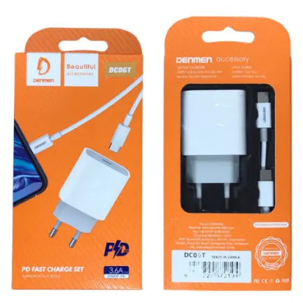 Сетевое зарядное устройство Denmen DC06 (1USB 3.6A)