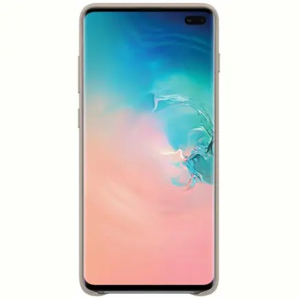 Чехол-накладка Samsung Leather Cover для Samsung Galaxy S10+ SM-G975 Gray (EF-VG975LJEGRU)