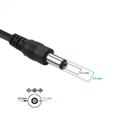 Кабель питания USB - DC (M/M)