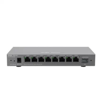 Маршрутизатор Ruijie Reyee RG-EG209GS (1xGE WAN, 1xSFP WAN/LAN, 2xGE WAN/LAN, 5xGE LAN, controller APs, Ipsec VPN, Cloud Managed)