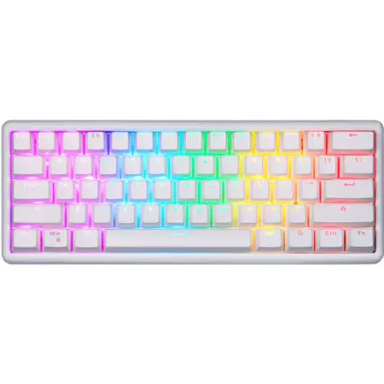 Клавиатура беспроводная Motospeed SK66 Gateron Blue Hot Swap White (mtsk66wmb)