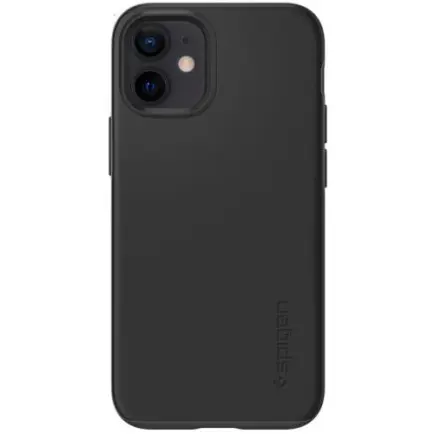 Чехол-накладка Spigen Thin Fit для Apple iPhone 12 Mini Black (ACS01739)