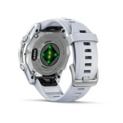 Смарт-годинник Garmin Fenix 8 43mm AMOLED Silver with Whitestone Silicone (010-02903-00)