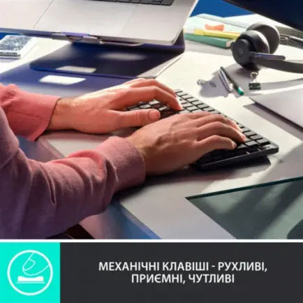 Клавиатура беспроводная Logitech MX Mechanical Mini Minimalist Graphite (920-010780)