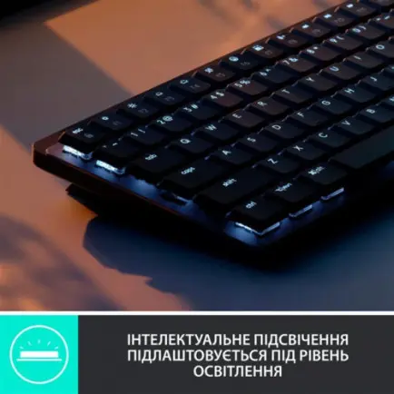 Клавиатура беспроводная Logitech MX Mechanical Mini Minimalist Graphite (920-010780)