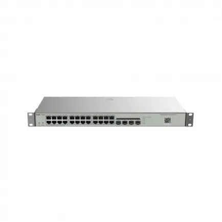 Коммутатор Ruijie Reyee RG-NBS3100-24GT4SFP-V2 (24xGE, 4xSFP Uplink, Cloud Managed, L2,Rack-mountable Steel Case)