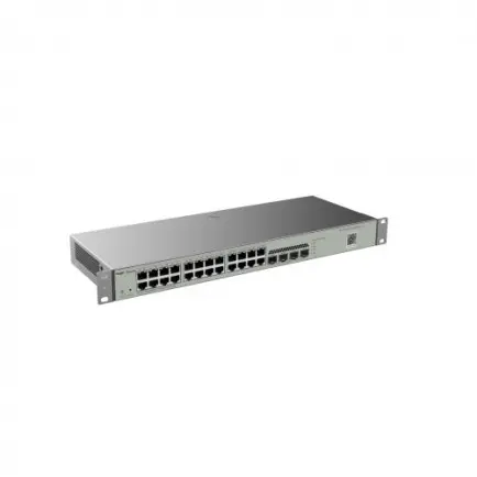 Коммутатор Ruijie Reyee RG-NBS3100-24GT4SFP-V2 (24xGE, 4xSFP Uplink, Cloud Managed, L2,Rack-mountable Steel Case)