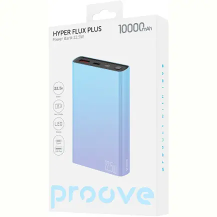 Універсальна мобільна батарея Proove Hyper Flux Plus 22.5W 10000mAh Gradient (2003000232639)