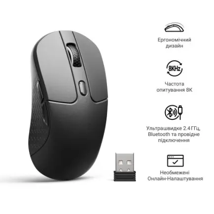 Мышь беспроводная Keychron M3 WL Black (M3-A23)