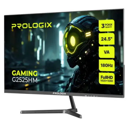 Монітор Prologix Gaming 24.5" G2525HM VA Black 180Hz