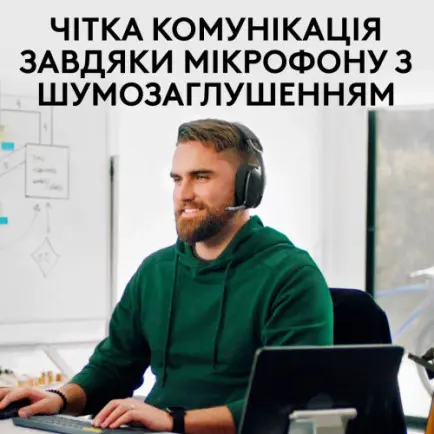 Bluetooth-гарнітура Logitech Zone Vibe Wireless MS Graphite (981-001157)
