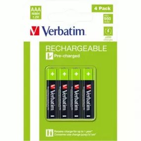 Аккумуляторы Verbatim AAA/HR03 NI-MH 950 mAh BL 4шт