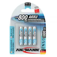 Аккумуляторы Ansmann AAA/HR03 NI-MH 800 mAh BL 4 шт