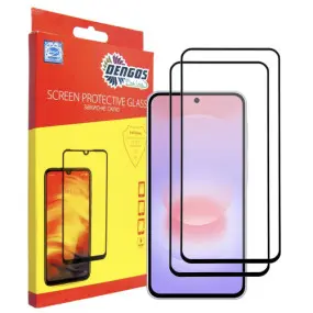 Захисне скло Dengos для Samsung Galaxy A37/A57/S25 FE Black Full Glue (DG-TG2P-96)
