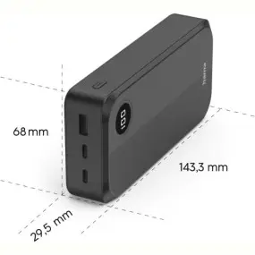 Универсальная мобильная батарея Hama 20000mAh 15W Black (00201755)