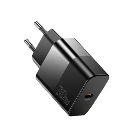 Мережевий зарядний пристрій Essager Travel Charger 30W USB-C Black (E30JSB1-SYTT1-T)