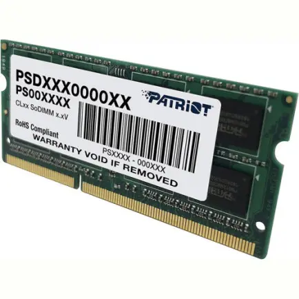 Модуль памяти SO-DIMM 4GB/1333 DDR3 Patriot Signature Line (PSD34G13332S)