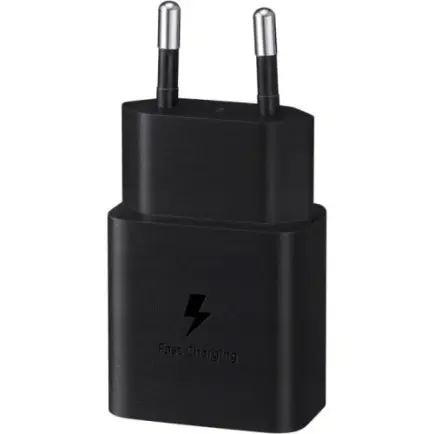 Сетевое зарядное устройство Samsung EP-T1510X Black, 1хUSB Type-C, 15W + кабель USB Type-C (EP-T1510XBEGEU)