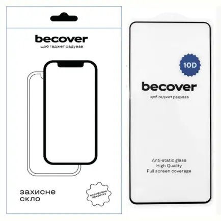 Защитное стекло BeCover для Motorola Moto G04 / E14 10D Black (711895)