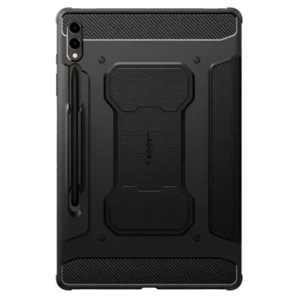 Чохол-книжка Spigen Rugged Armor Pro для Samsung Galaxy Tab S9+ 12.4 SM-X810/SM-X816 / Tab S10+ 12.4 SM-X820/SM-X826 Black (ACS06539)