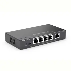 Коммутатор Ruijie Reyee RG-ES205GC-P (4xGE PoE+, 1xGE, max PoE 53W, desktop, steel case, Ruijie Cloud, Web Smart)